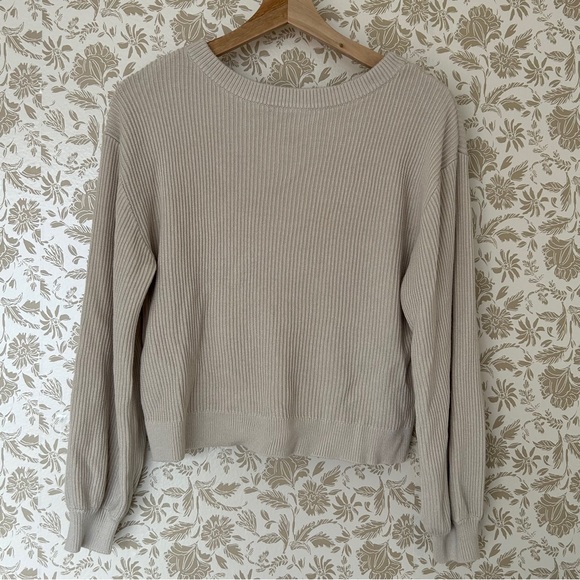 Lululemon Ribbed Wrap Sweater - Size M - Picture 2 of 4